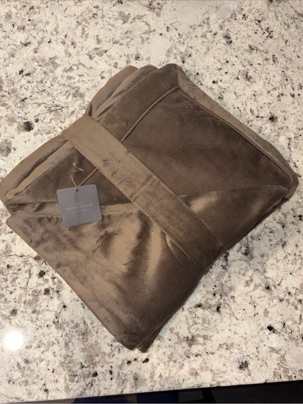 Restoration Hardware Plush Throw in Chocolate Brown